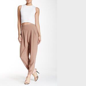 Vertigo Paris Taupe Pleated Harem Trousers